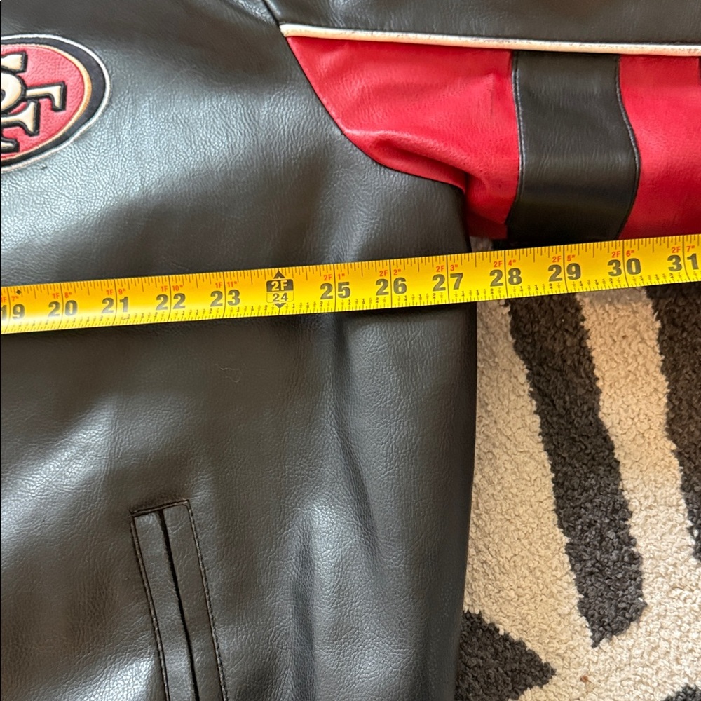 NFL Black and Red Bomber Jacket - Picture 14 of 17